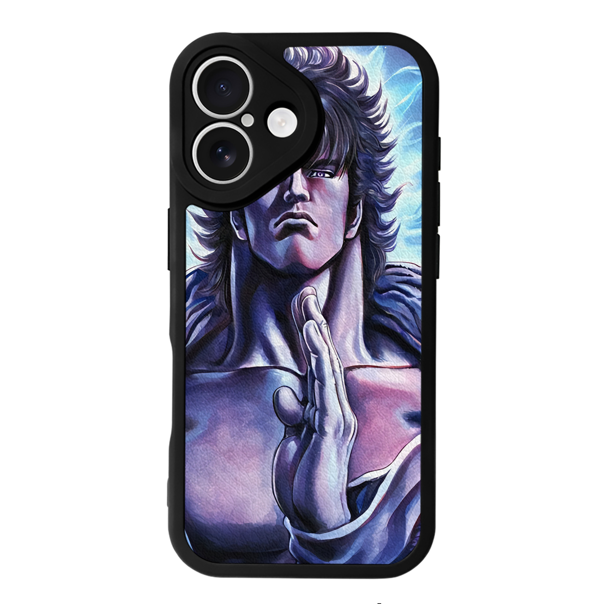 （画像用） 北斗の拳 Fist of the North Star 【iPhone 16シリーズ対応】シリコンスマホケース（レザー調） 材質：シリコン